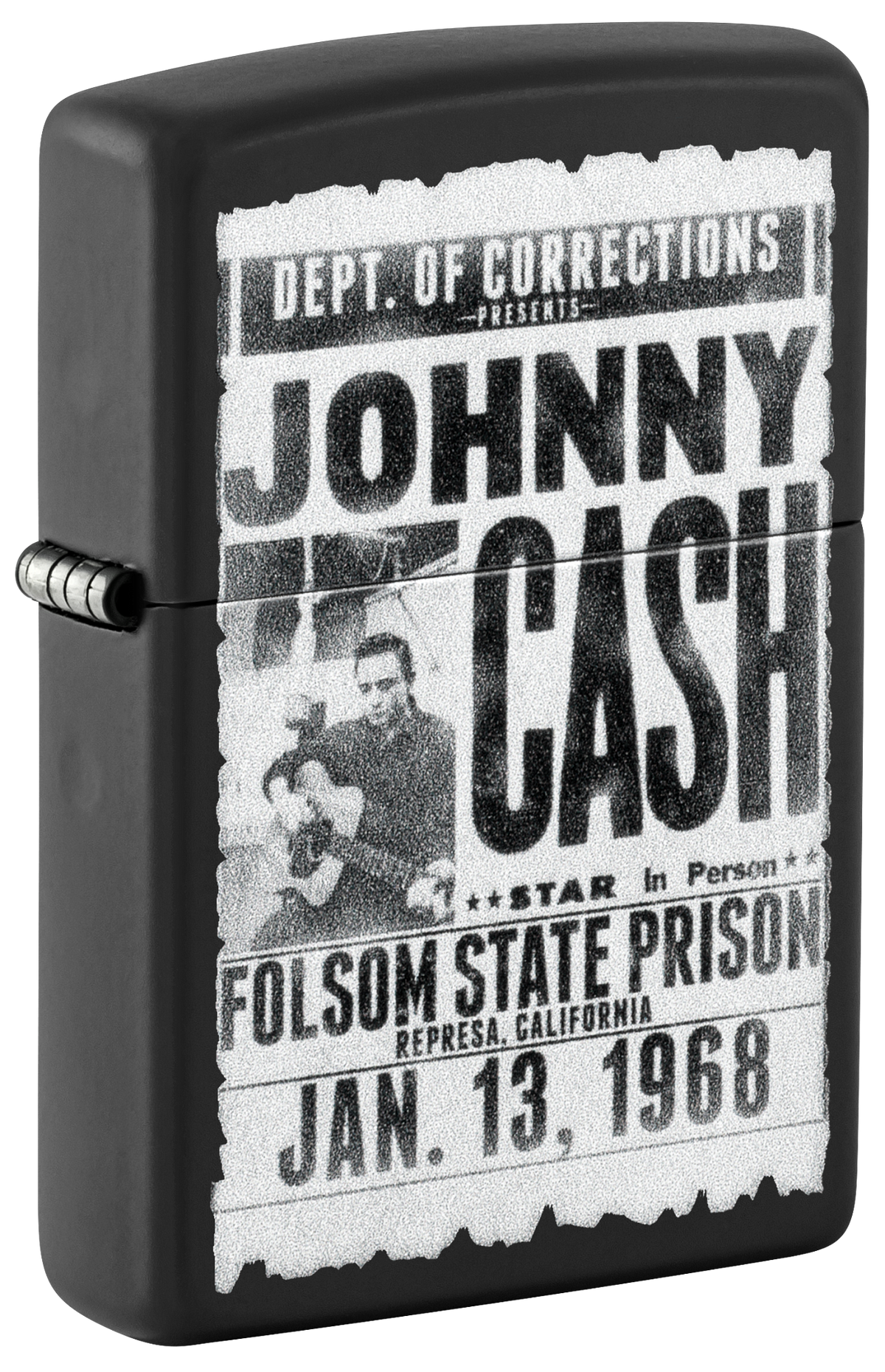 Zippo 46490 vžigalnik Johnny Cash, Newspaper