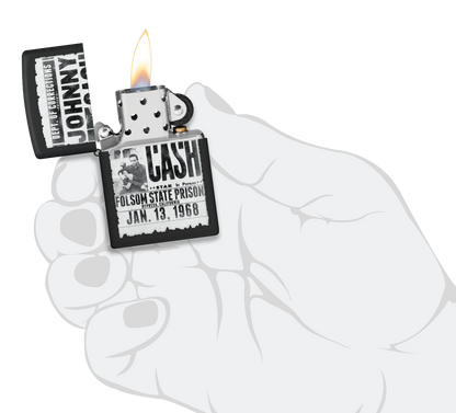 Zippo 46490 vžigalnik Johnny Cash, Newspaper