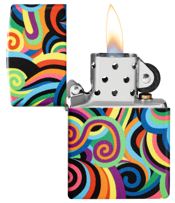 Zippo 46491 vžigalnik Vivid Color Patterns, Glow in the Dark