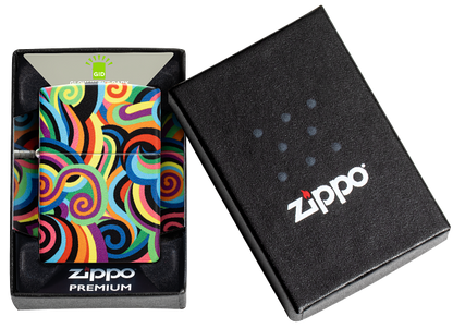 Zippo 46491 vžigalnik Vivid Color Patterns, Glow in the Dark