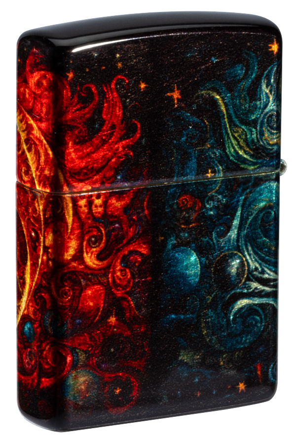 Zippo 46563 vžigalnik Spiritual Sun and Moon, 540 Tumbled Brass