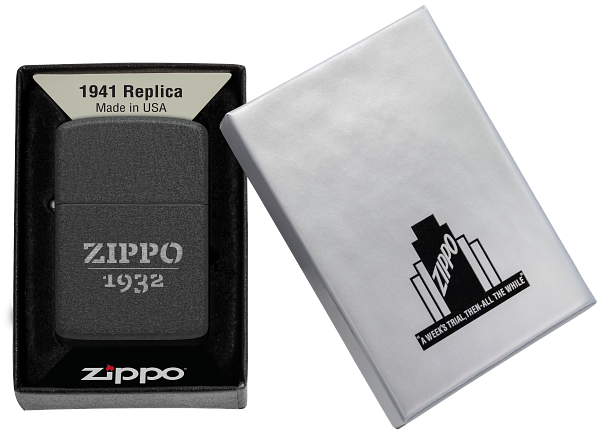 Zippo 46567 vžigalnik Zippo 1941 Replica, Black Crackle