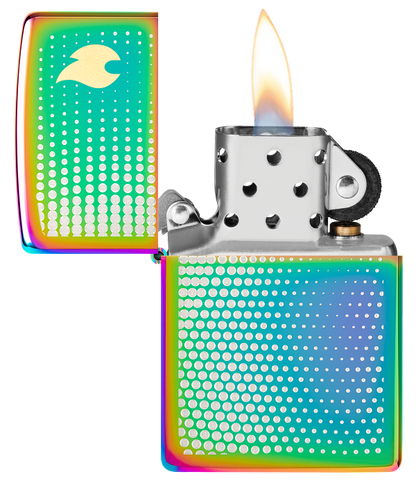 Zippo 46569 vžigalnik Dots and Flame, Multi Color