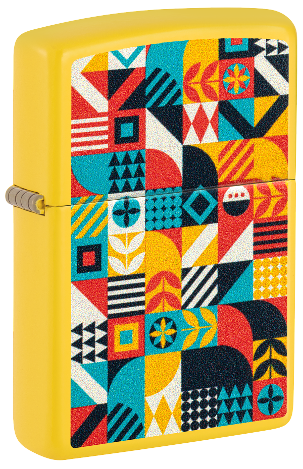 Zippo 46586 vžigalnik Geometric Pattern, Sunflower Matte