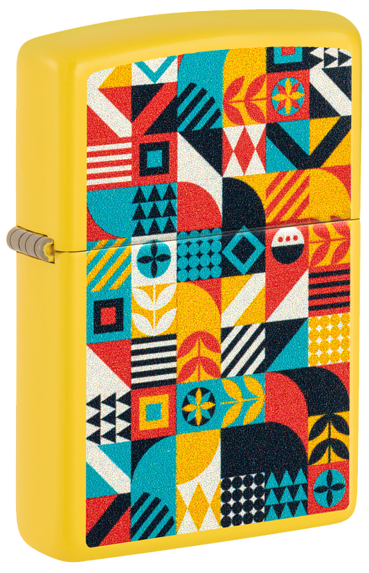 Zippo 46586 vžigalnik Geometric Pattern, Sunflower Matte