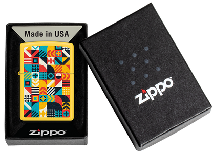 Zippo 46586 vžigalnik Geometric Pattern, Sunflower Matte