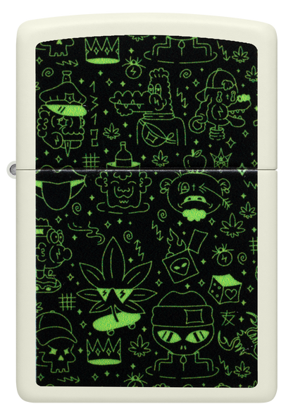Zippo 60.007.390 vžigalnik Doodle Cannabis