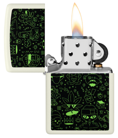 Zippo 60.007.390 vžigalnik Doodle Cannabis