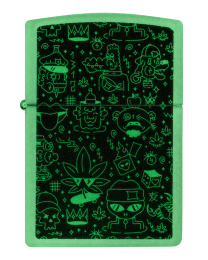 Zippo 60.007.390 vžigalnik Doodle Cannabis
