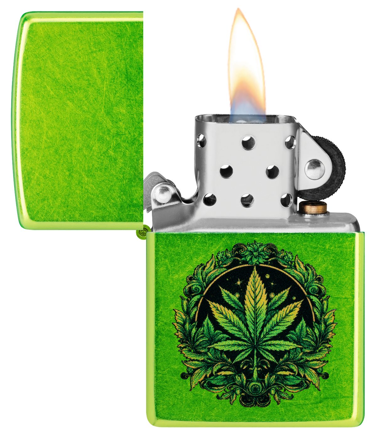 Zippo 60.007.389 vžigalnik Green MLeaf