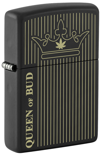 Zippo 46683 vžigalnik Cannabis - Queen Of Bud, Black Matte