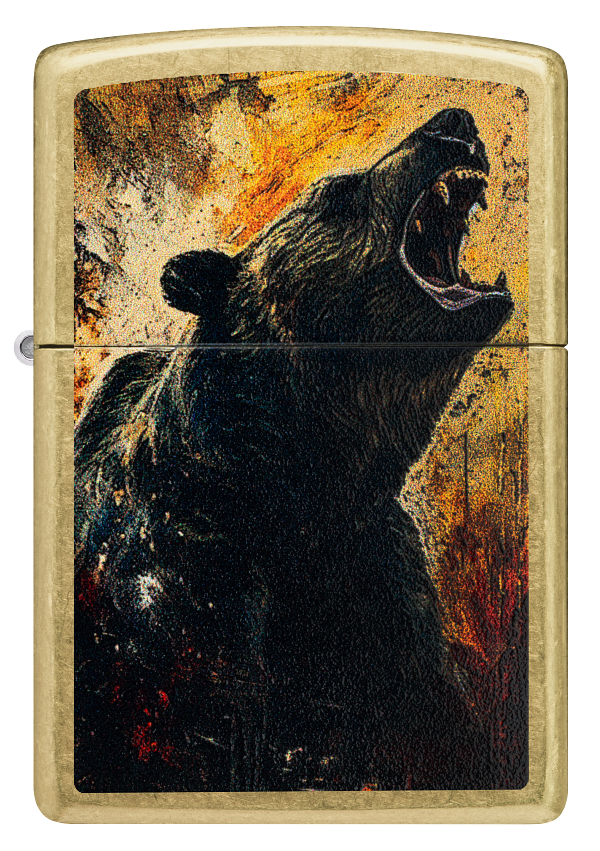 Zippo 46695 vžigalnik Bear, Street Brass