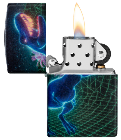 Zippo 46701 vžigalnik Cyber T-Rex Meme, Glow in the Dark