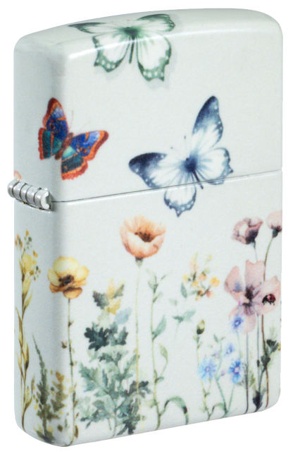 Zippo 46703 vžigalnik Flower Field & Butterflies, Glow in the Dark