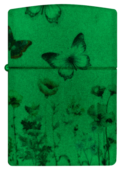 Zippo 46703 vžigalnik Flower Field & Butterflies, Glow in the Dark
