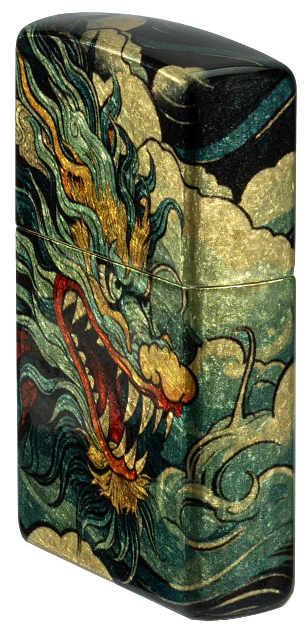 Zippo 46705 vžigalnik Asian Dragon, 540 Tumbled Brass
