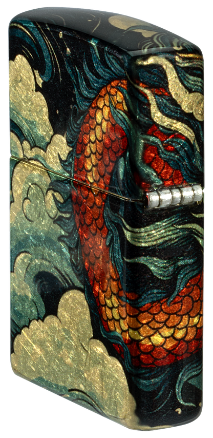 Zippo 46705 vžigalnik Asian Dragon, 540 Tumbled Brass