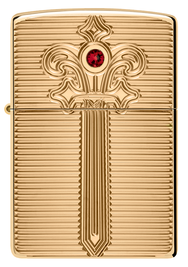 Zippo 46737 vžigalnik Golden Sword Armor, High Polish Brass