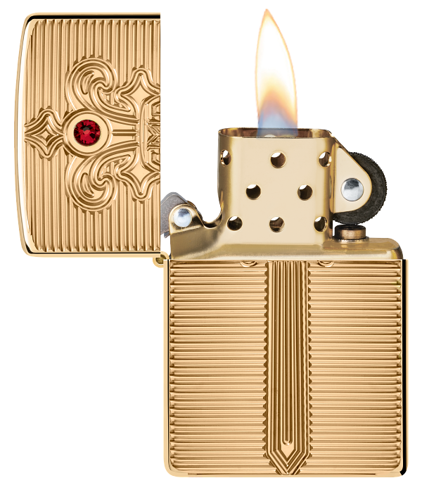 Zippo 46737 vžigalnik Golden Sword Armor, High Polish Brass