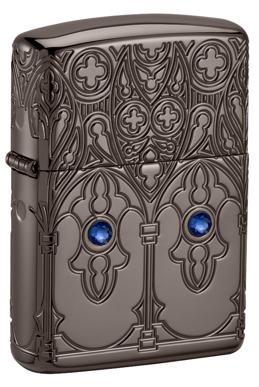 Zippo 46753 vžigalnik Spiritual Pattern Armor, Black Ice