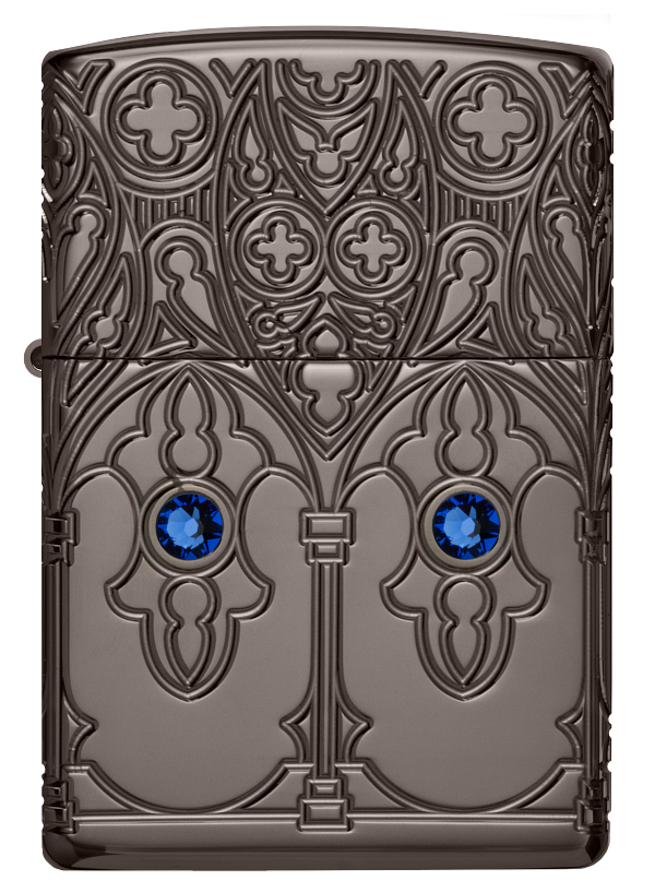 Zippo 46753 vžigalnik Spiritual Pattern Armor, Black Ice