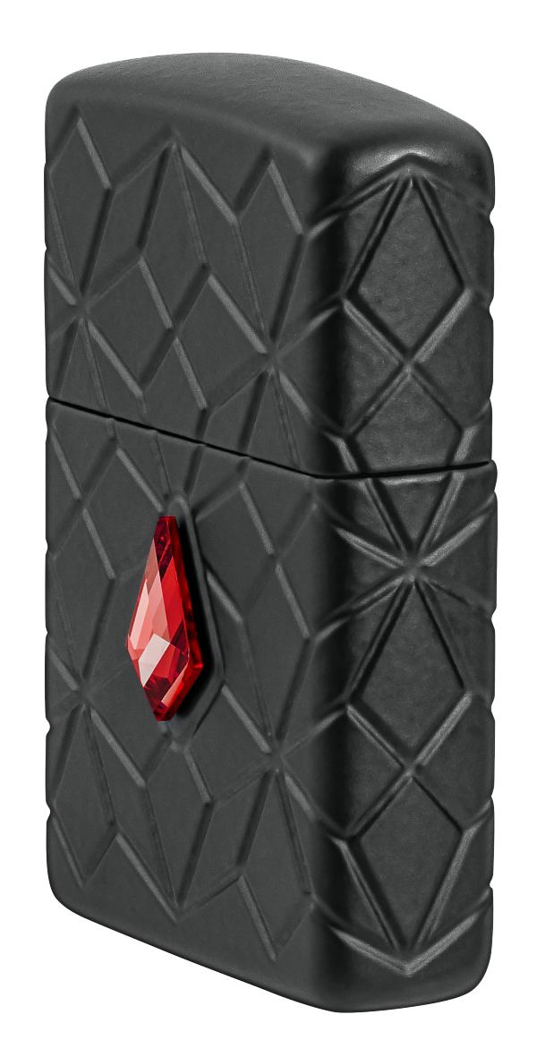 Zippo 46756 vžigalnik Red Jewel with Pattern Armor, Black Matte
