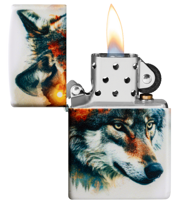 Zippo 60.007.507 vžigalnik Watercolor Wolf