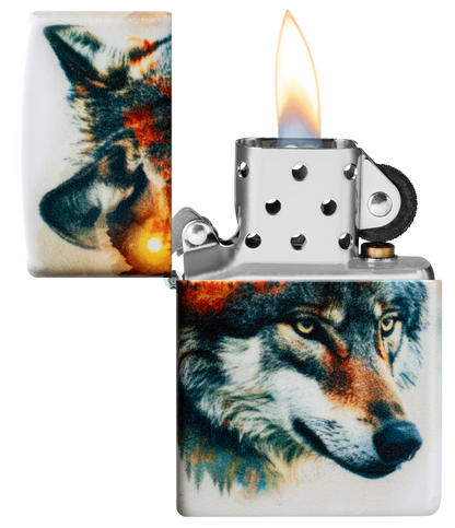 Zippo 60.007.507 vžigalnik Watercolor Wolf