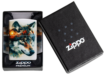 Zippo 60.007.507 vžigalnik Watercolor Wolf