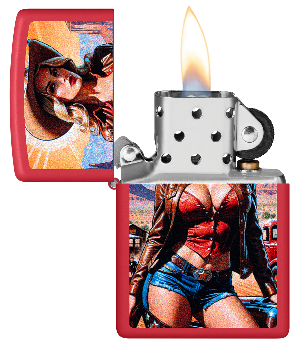 Zippo 60.007.557 vžigalnik Pinup Cowgirl