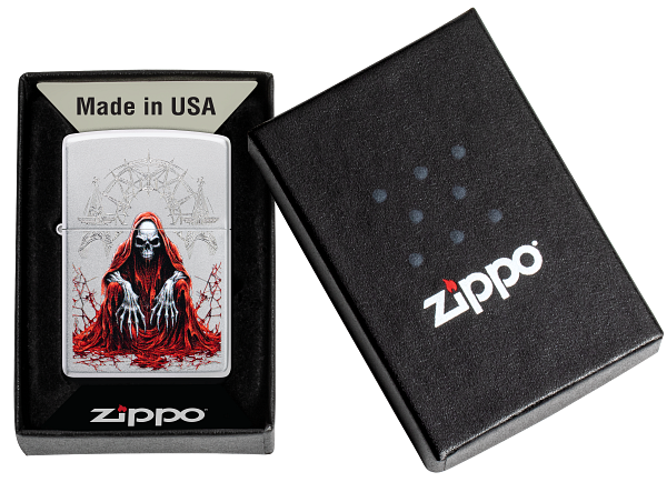 Zippo 60.007.576 vžigalnik Red Grim Reaper