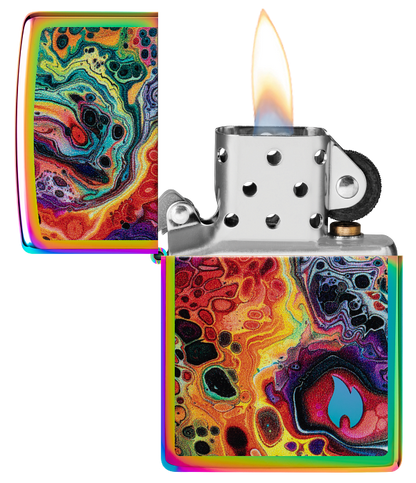 Zippo 46938 vžigalnik Abstract Colours & Flame