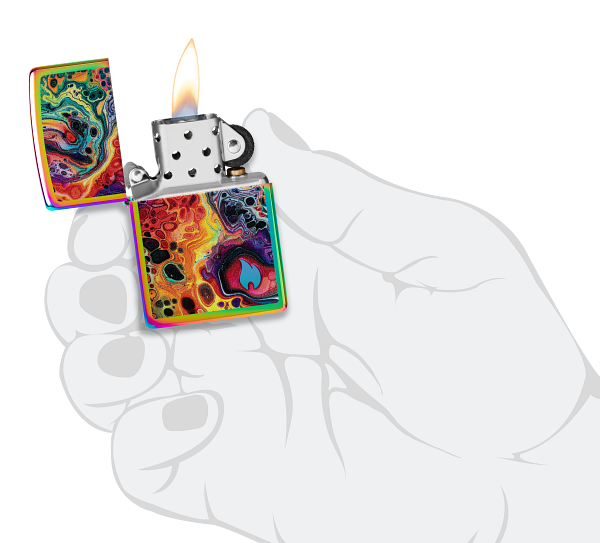 Zippo 46938 vžigalnik Abstract Colours & Flame
