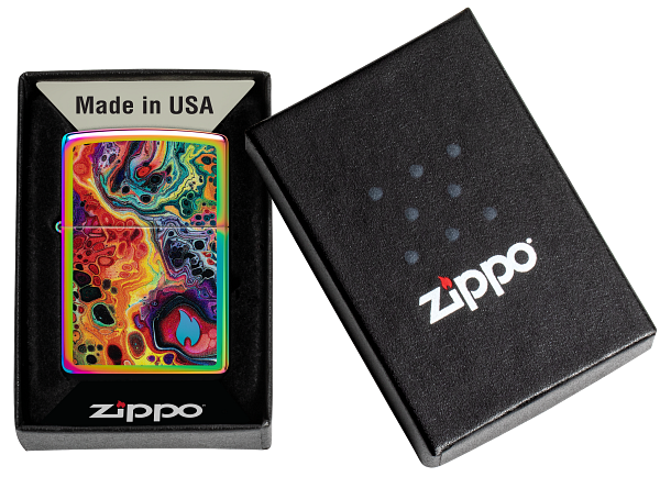 Zippo 46938 vžigalnik Abstract Colours & Flame