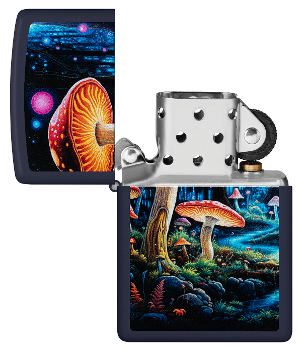 Zippo 46947 vžigalnik UV Glowing Mushrooms