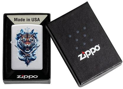 Zippo 60.007.639 vžigalnik Fierce Tiger & Crossing Swords