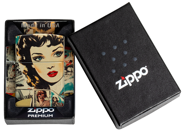 Zippo 60.007.652 vžigalnik Vintage Comic Collage