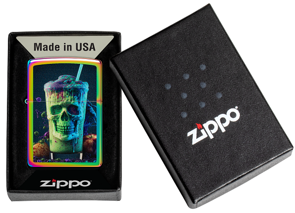 Zippo 60.007.691 vžigalnik Colorful Skull Milkshake