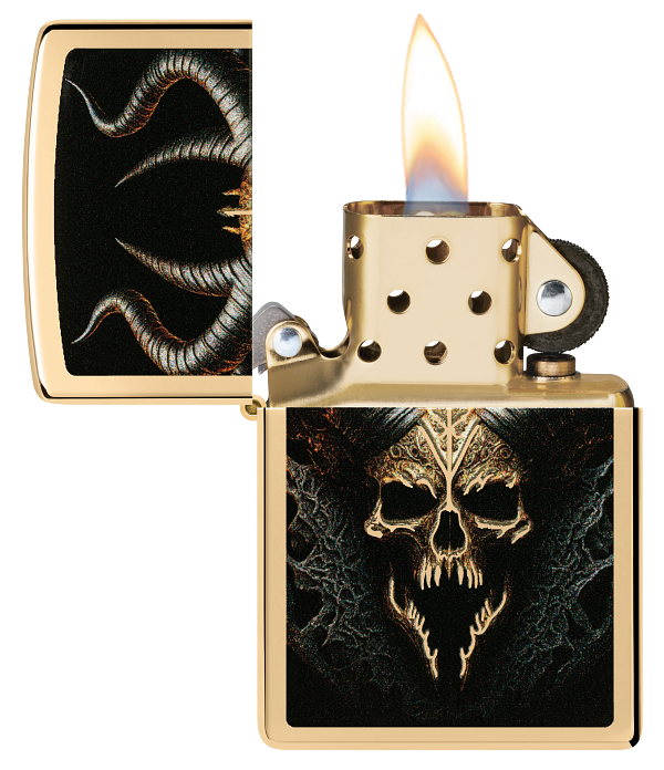 Zippo 60.007.692 vžigalnik Horror Golden Skull