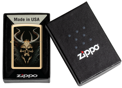Zippo 60.007.692 vžigalnik Horror Golden Skull