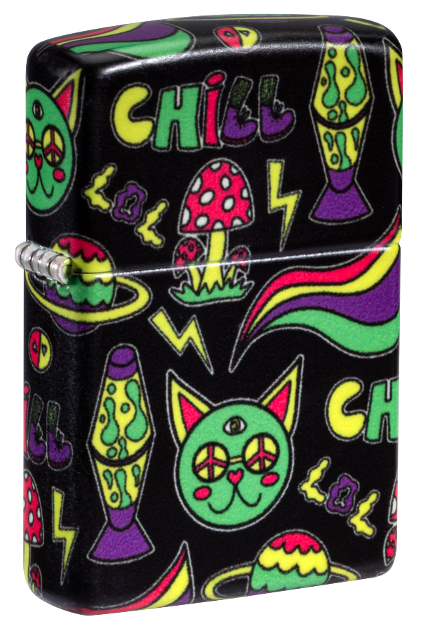 Zippo 47114 vžigalnik Psychedelic Sticker Chill Design