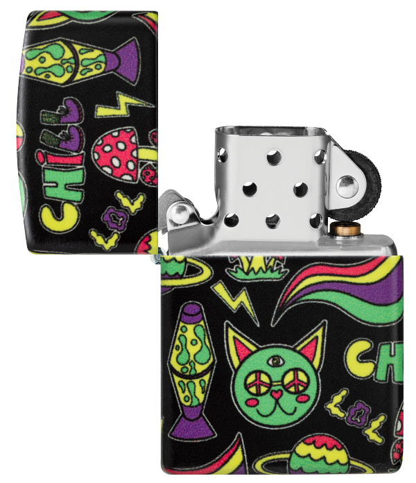 Zippo 47114 vžigalnik Psychedelic Sticker Chill Design
