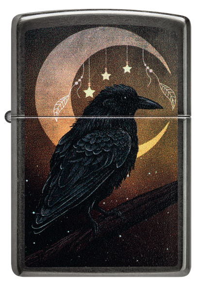 Zippo 47135 vžigalnik Crow and Crescent Moon