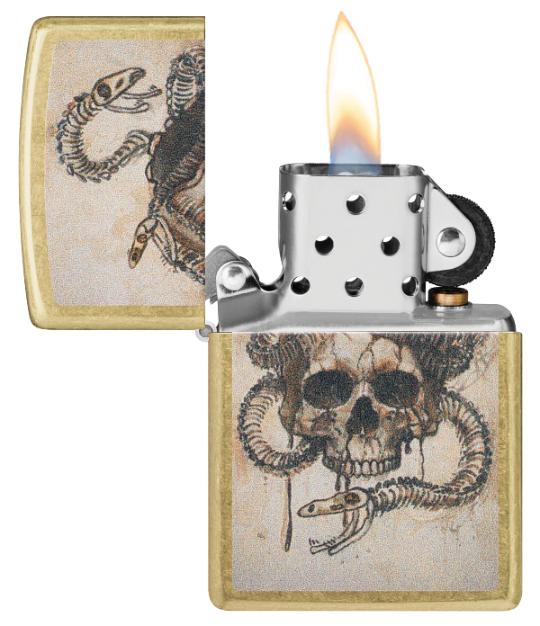 Zippo 47175 vžigalnik Skull and Snake