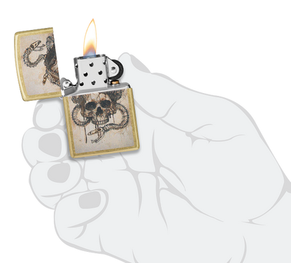 Zippo 47175 vžigalnik Skull and Snake