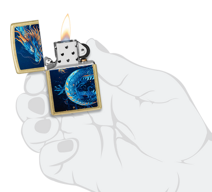 Zippo 47178 vžigalnik Blue Dragon