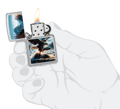 Zippo 47188 vžigalnik Eagle and Fish