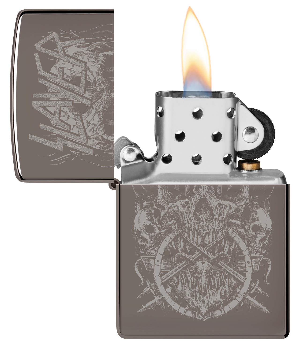 Zippo 47205 vžigalnik Slayer, Skull Logo