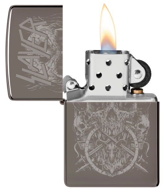 Zippo 47205 vžigalnik Slayer, Skull Logo