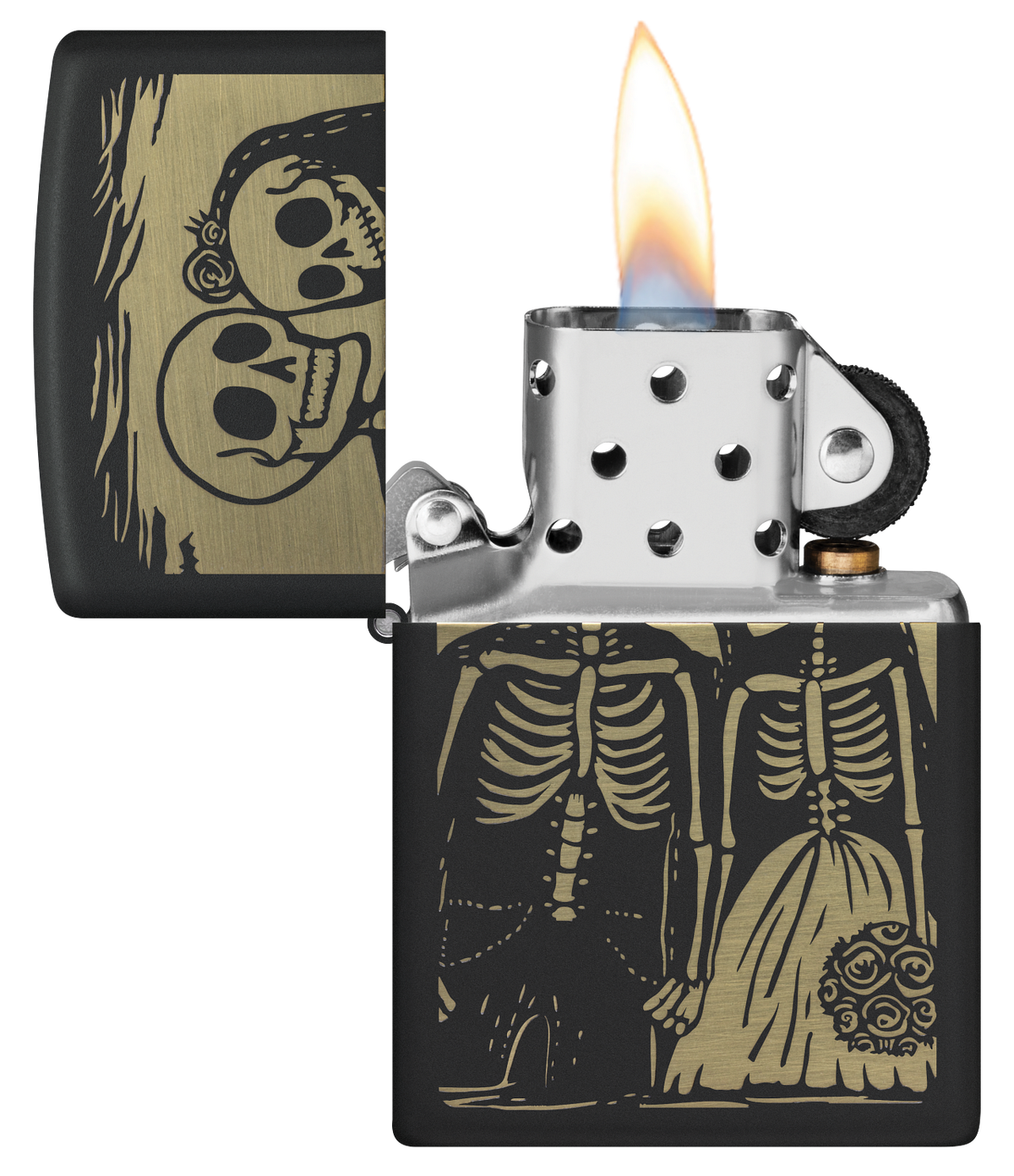 Zippo 47210 vžigalnik Skeleton Couple